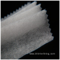 Soft and smooth feeling fusible nonwoven interlining fabric